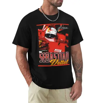 Себастьян Феттель | Футболка F1 с графическим рисунком, футболки с кошками, топы больших размеров, милая одежда, мужская хлопковая футболка